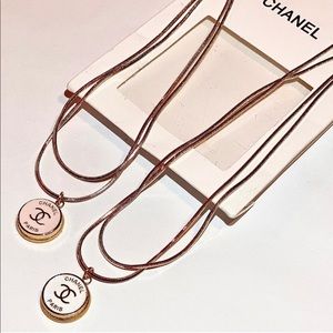 Pink Upcycled Chanel Necklace